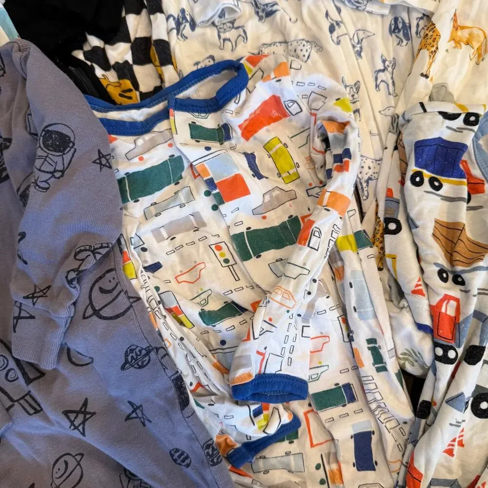 BUNDLE LOT Boys Pajamas SZ 0-3 Months to 7/8T Includes 11 Items Brands Assorted